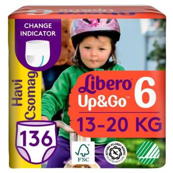 Libero Up&amp;Go havi Pelenkacsomag 13-20kg Junior 6 (136db) kép