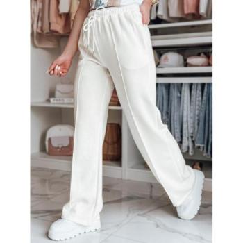 Melegítő nadrágok - Fehér bő női melegítőnadrág UY2703 kép