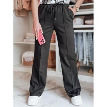 Melegítő nadrágok - Fekete bő női melegítőnadrág UY2704 kép