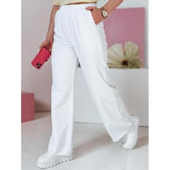 Melegítő nadrágok - Laza fehér női melegítőnadrág UY2693 kép