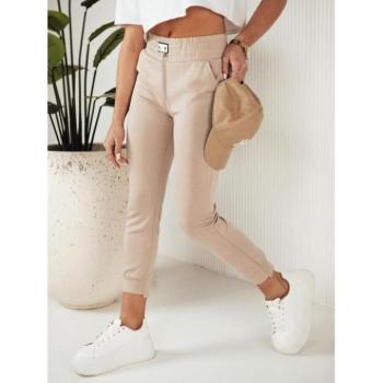 Melegítő nadrágok - Női bézs színű melegítőnadrág lánccal kép