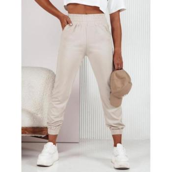 Melegítő nadrágok - Női bézs színű melegítőnadrág UY2159 kép