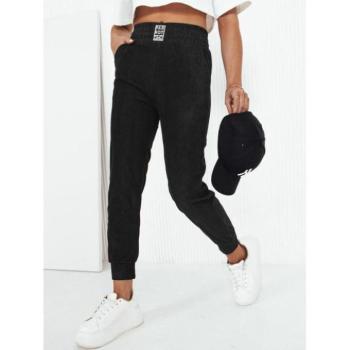 Melegítő nadrágok - Női kordbársony melegítőnadrág sötétkék színben kép