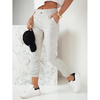 Melegítő nadrágok - Női szürke melegítőnadrág elasztikus derékkal kép