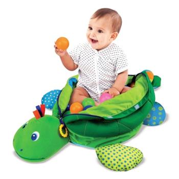 Melissa & Doug 9219 Bébi és tipegő játékok Teknős tutaj labdákkal kép