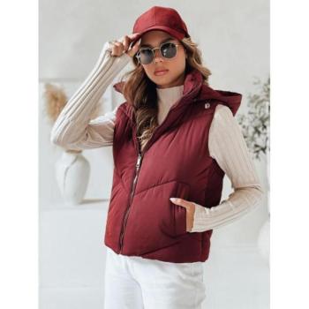 Mellények - Bordó női steppelt mellény TY4976 kép