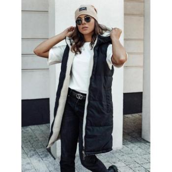 Mellények - Női hosszú fekete mellény őszre kép