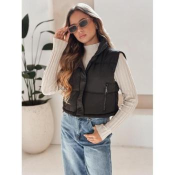 Mellények - Női rövid fekete mellény TY5197 kép