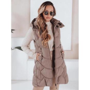 Mellények - Női sötétbézs színű, szigetelt mellény TY5104 kép