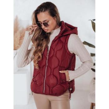 Mellények - Női steppelt bordó mellény TY5017 kép