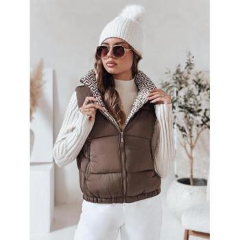 Mellények - Női világosbarna steppelt mellény TY4971 kép