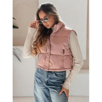 Mellények - Rövid rózsaszín női mellény TY5199 kép