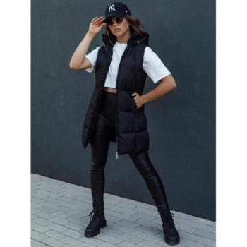 Mellények - Steppelt fekete női mellény kép