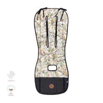 Memóriahabos babakocsi betétek - Pamut babakocsibetét MEMORY UNI - Ornithology kép