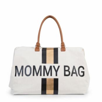 "Mommy Bag" Táska - Fehér Csíkos Arany/Fekete kép