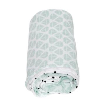 MOTHERHOOD Pamut muszlin takaró kétrétegű Pre-Washed Mint Boats 9... kép
