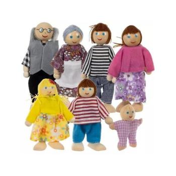 Mozgást idéző ​​játékok - 7 darabos családi babák szett kép