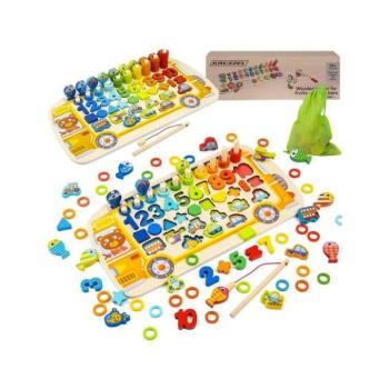 Mozgást idéző ​​játékok - Fából készült oktató válogató gyerekeknek kép