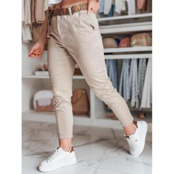 Nadrágok - Bézs színű alkalmi női nadrág UY2622 kép