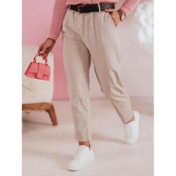 Nadrágok - Bézs színű magas derekú női nadrág UY2505 kép