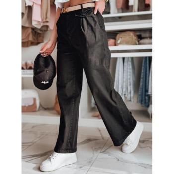 Nadrágok - Fekete bő női nadrág UY2621 kép