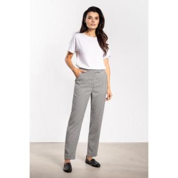 Nadrágok - Kockás fekete-fehér cigarettanadrág kép