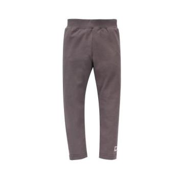 Nadrágok lányoknak - Lányos pamut leggings szürke színben kép