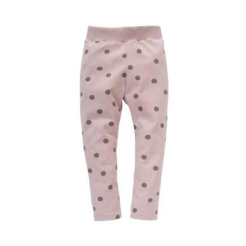 Nadrágok lányoknak - Lányos rózsaszín pöttyös leggings kép