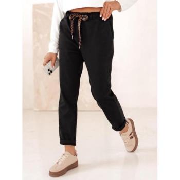 Nadrágok - Lezser fekete női nadrág UY2296 kép