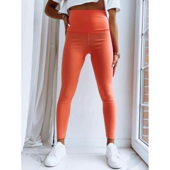 Nadrágok - Narancssárga női leggings, magas derékkal kép