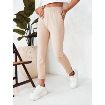 Nadrágok - Női bézs színű magas derekú nadrág kép