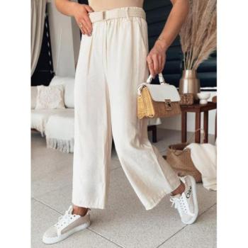 Nadrágok - Női bő nadrág ekrü színben kép