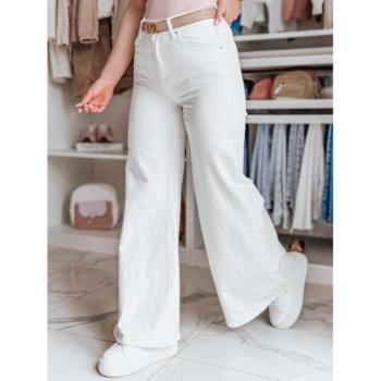 Nadrágok - Női bő nadrág fehér színben UY2676 kép