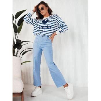 Nadrágok - Női bő nadrág világoskék színben kép