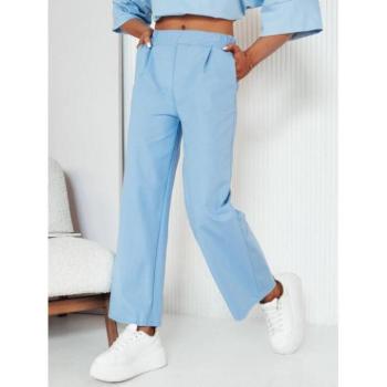 Nadrágok - Női bő szárú nadrág világoskék színben kép