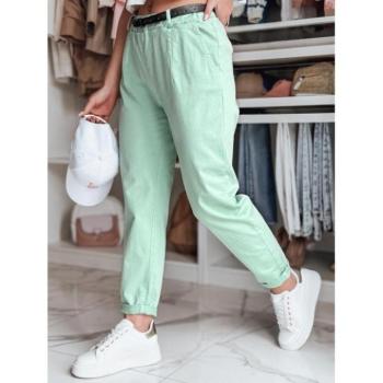 Nadrágok - Női menta színű nadrág rugalmas derékkal UY2581 kép