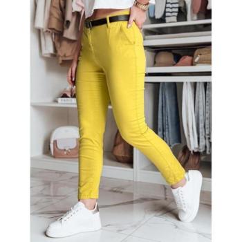 Nadrágok - Női mustársárga slim fit nadrág UY2579 kép