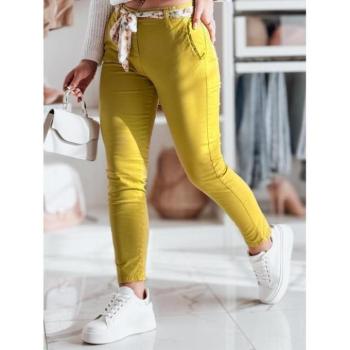 Nadrágok - Női szövetnadrág mustársárga színben UY2533 kép