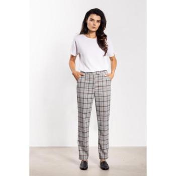 Nadrágok - Női szürke kockás nadrág kép