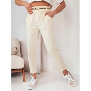 Nadrágok - Sárga magas derekú szövetnadrág kép