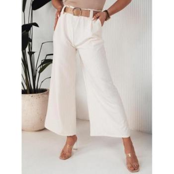 Nadrágok - Széles szárú fehér női nadrág kép