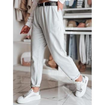 Nadrágok - Világos szürke női magas derekú nadrág UY2553 kép