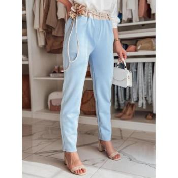 Nadrágok - Világoskék női nadrág virággal UY2408 kép