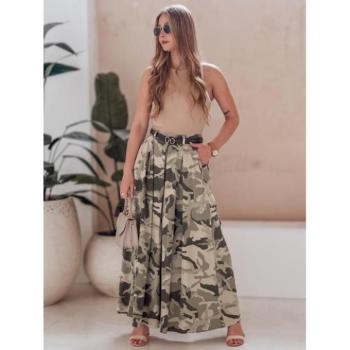 Nadrágok - Világoszöld női szoknyanadrág UY2562 kép