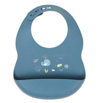 Nattou előke szilikon printed infinity blue kép
