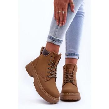 Női bakancsok - Barna bélelt workerek kép