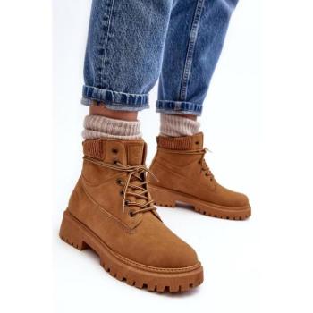 Női bakancsok - Női barna béléses workerek kép