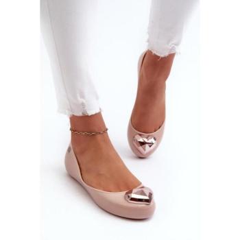 Női balerina cipők - Bézs színű illatos női balerinacipők kép