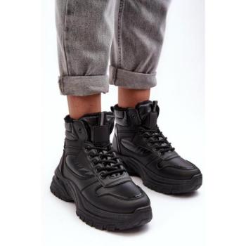 Női csizmák - Női fekete sportcipők kép