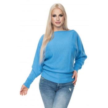Női divat - Kék kimonó stílusú szvetter hölgyeknek kép